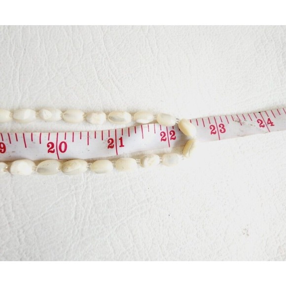 Vintage GERMANY Mother Of Pearl Necklace BEAD JEWELRY  44" LONG STRAND OR DOUBLE - Picture 8 of 8